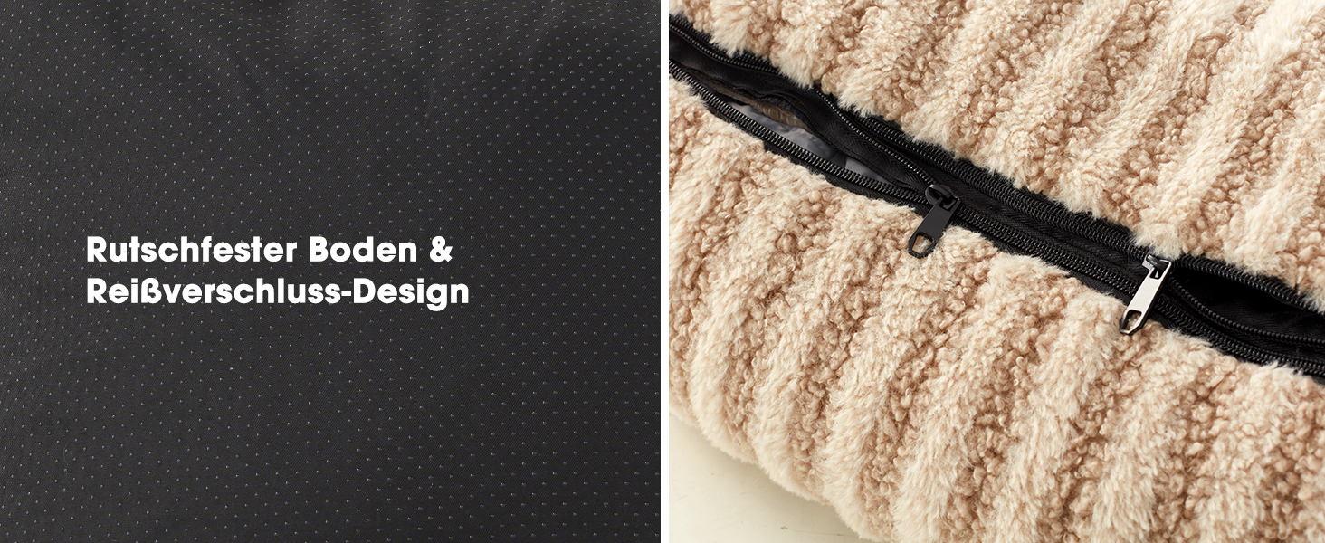 Лежанка для собак середнього розміру, сіра, 64x54x18 см, знімний, зручний, з підвищеними бортиками, з антиковзким покриттям