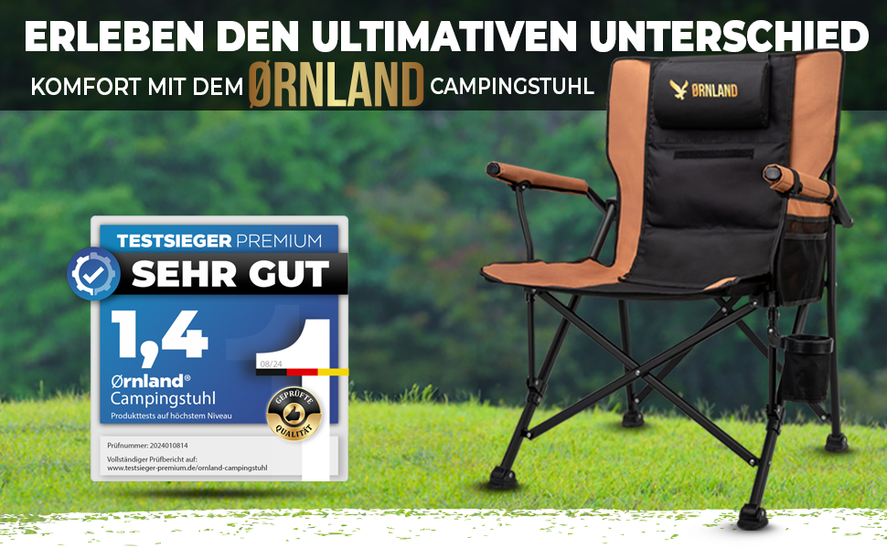 Крісло кемпінгове складне чорно-коричневе, до 150 кг, дихаючий сітчастий матеріал, з бічною кишенею, подушкою та підсклянником - для риболовлі, пляжу, кемпінгу