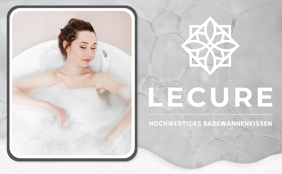 Подушка для ванни з губкою [в комплекті] - Дихаюча подушка для ванни для шиї та спини з ергономічною формою - Якісна подушка для розслаблення