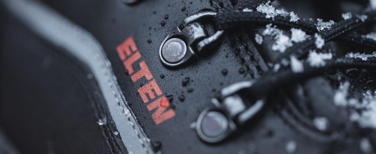 Черевики робочі ELTEN Renzo Winter S3S CI, зимові, шкіряні, сталевий підносок, чорні, 43 EU (жіночі та чоловічі)