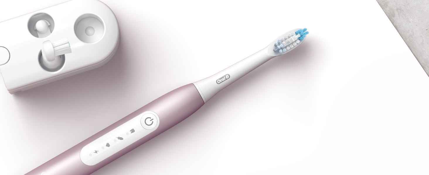 Звукова зубна щітка Oral-B Pulsonic Slim Luxe 4500 Rosegold: 3 режими чищення, 2 насадки, кейс для подорожей