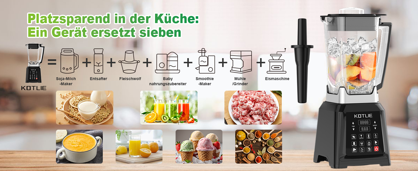 Міксер настільний KOTLIE NY-8088EJA, 2л, 7 функцій, самоочищення