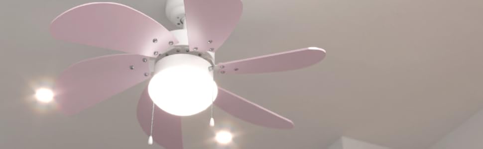 Стельовий вентилятор Cecotec EnergySilence 3600 Vision 92 см з лампами, 50 Вт, 3 швидкості, білий/блакитний (фіолетовий)