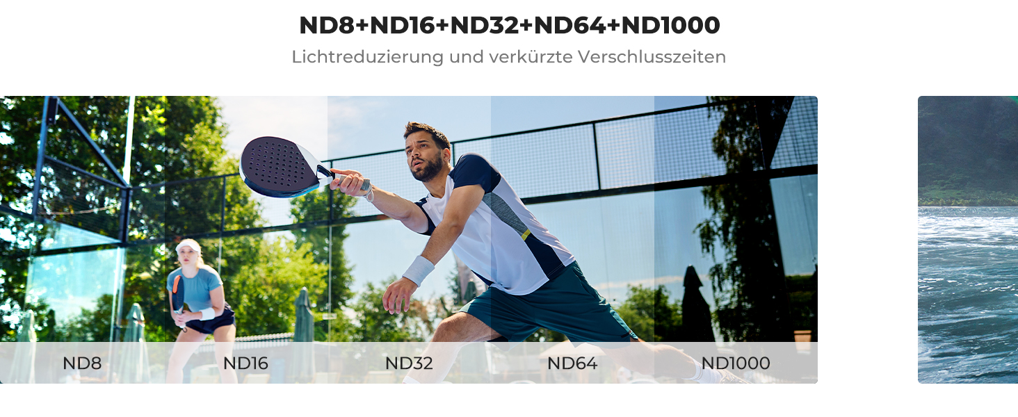 Фільтри нейтральної щільності K&F Concept ND8/16/32/64/1000 для DJI Osmo Action 4/5 PRO - комплект