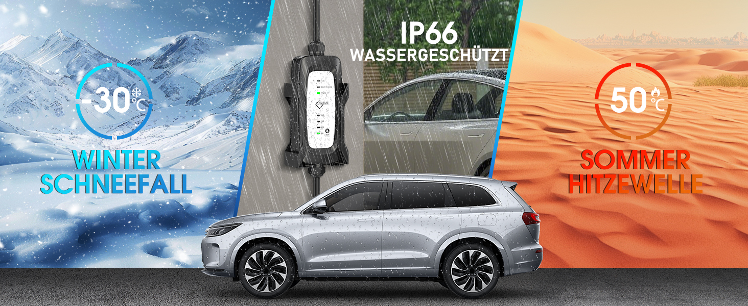 Кабель зарядки Schuko 3.6kW для електромобілів (5м, 6-16A) | Зарядний кабель для електрокар з регулюванням струму | Сумісний з ID.3/ID.4, Model 3/Y, ZOE, Q3/Q5 та ін. (EV/PHEV) Чорний - Upgrade, без дисплея 5 м