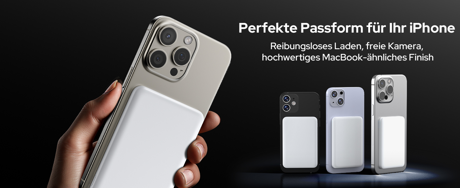 Power Bank MagSafe TRKOY Slim 5000mAh для iPhone: швидка бездротова зарядка, USB-C, портативний акумулятор