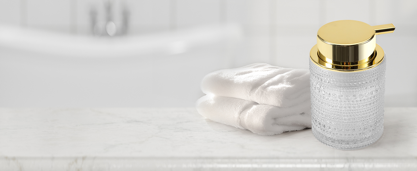 Набір аксесуарів для ванної кімнати Dasiton (4 шт.) з прозорого скла: мильниця, тримач для зубних щіток, стаканчик, контейнер для ватних паличок. Зелений/Прозорий (A)