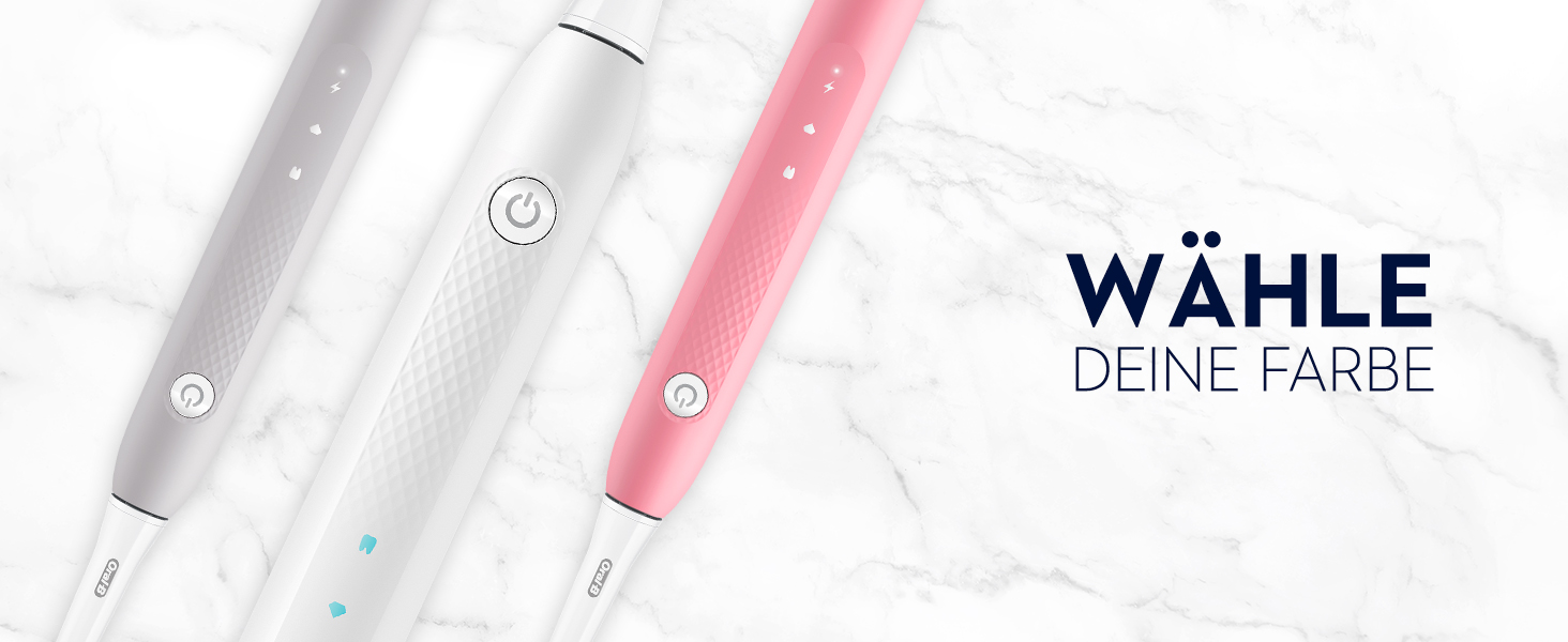 Звукова зубна щітка Oral-B Pulsonic Slim Clean 2000 White - для догляду за зубами та яснами, 2 режими чищення, таймер, Braun