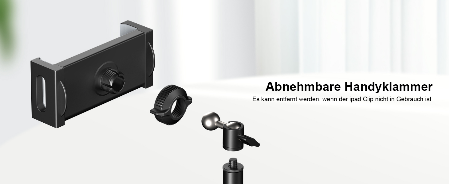 Підставка для мікрофона Aokeo з регульованою стійкою, чохол, тримач для планшету, для співу та запису голосу