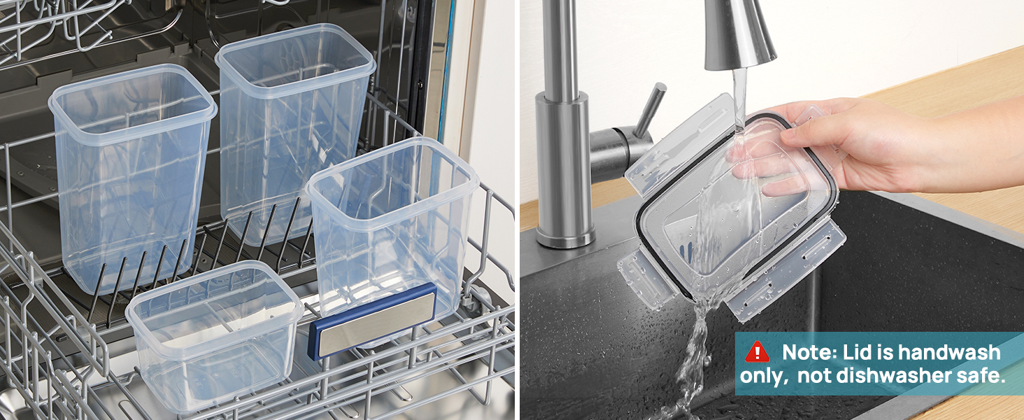 Набір контейнерів для зберігання Vtopmart з кришкою, 24 шт. - BPA-free, для борошна, цукру, круп. З ручкою та етикетками