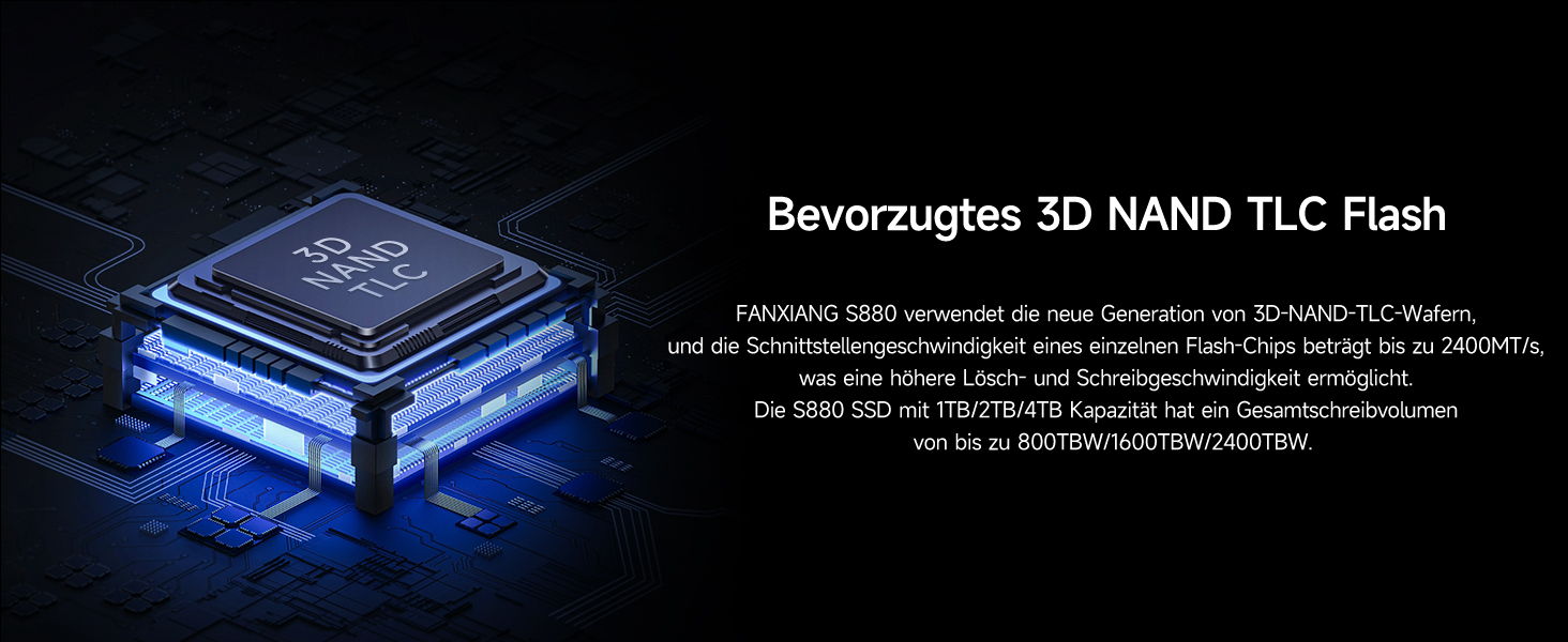 SSD Fanxiang M.2 NVMe PCIe 4.0 1TB: Швидкий накопичувач для ігор, відеомонтажу та програм. Сумісний з ноутбуками, ПК та ігровими консолями (S880)