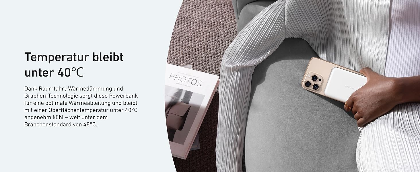 Powerbank Anker MagGo 10000mAh: Qi2, MagSafe, для iPhone 16/15/14/13, портативний, ергономічний