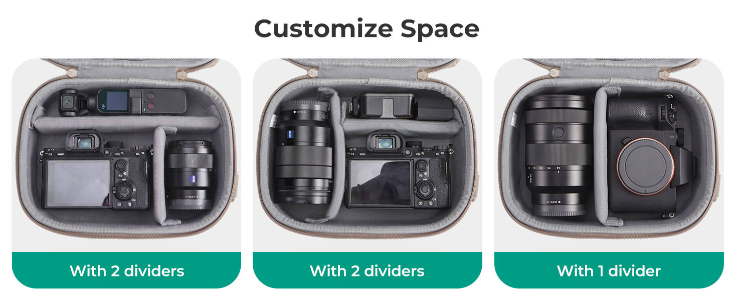 Сумка-чохол для цифрового фотоапарата bagsmart, еластичний захисний кейс з двома варіантами носіння, розмір L, чорний