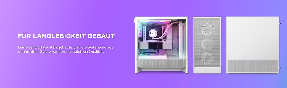Корпус ПК NZXT H5 Flow Black - компактний ATX Mid-Tower для ігор з високою вентиляцією, 2 x 120mm вентилятори, підтримка радіаторів 360mm та 240mm, система кабельного менеджменту, скляна панель, 2024