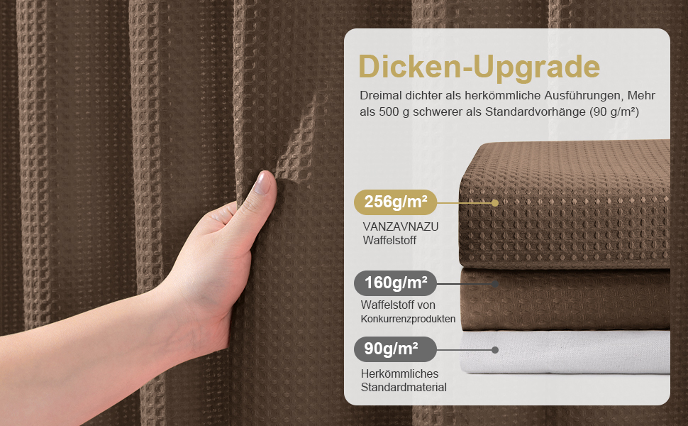 Штора для ванної кімнати Waffel з кільцями, тканинна, водовідштовхувальна, антигрибкова, 182x182 см, біла (Waffel - коричневий, 244x182 см)