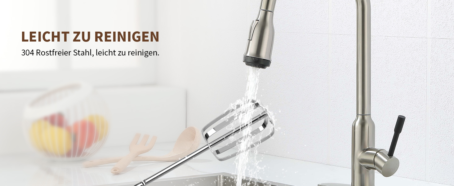 Бездротовий міксер з цифровим дисплеєм, 7 швидкостей, акумуляторний, з 6 насадками з нержавіючої сталі (міксер, вінчик, гачок для тіста) та підставкою для зберігання