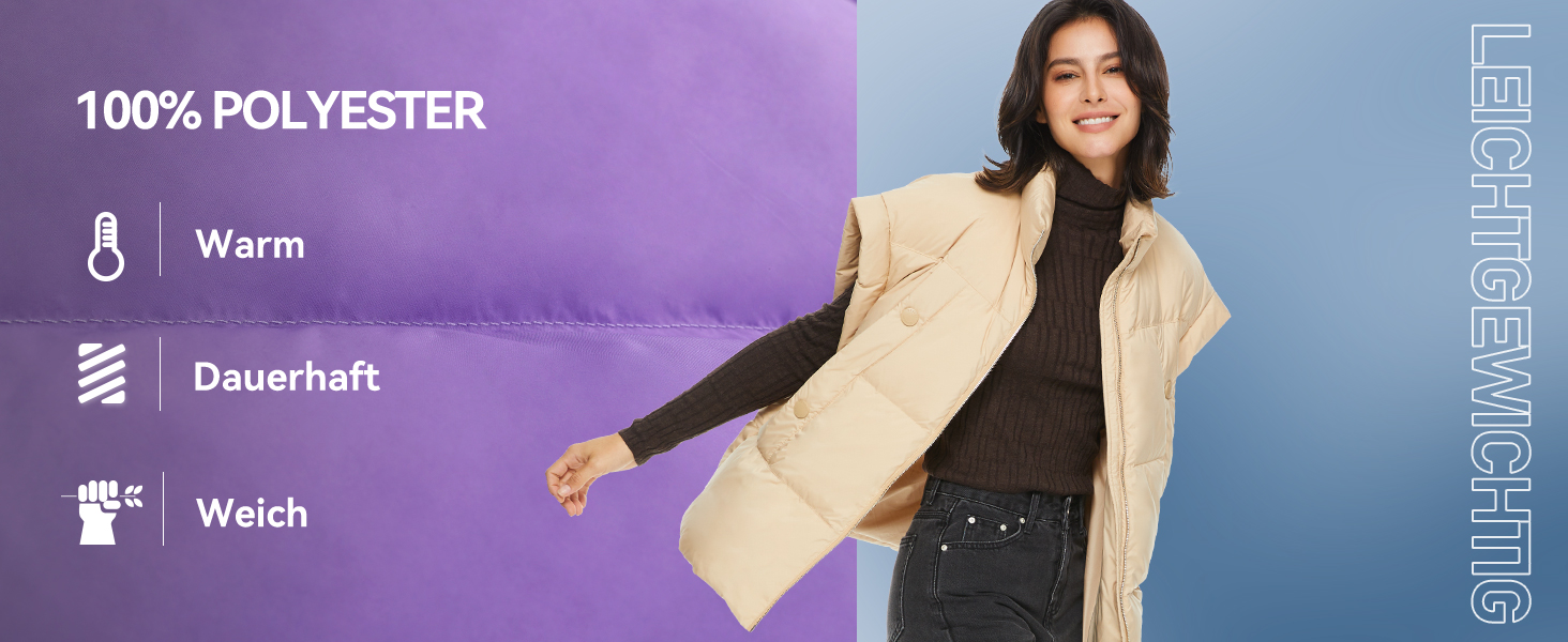 Жіночий пуховий жилет Orolay, світло-зелений, теплий, без рукавів, на блискавці, для зими