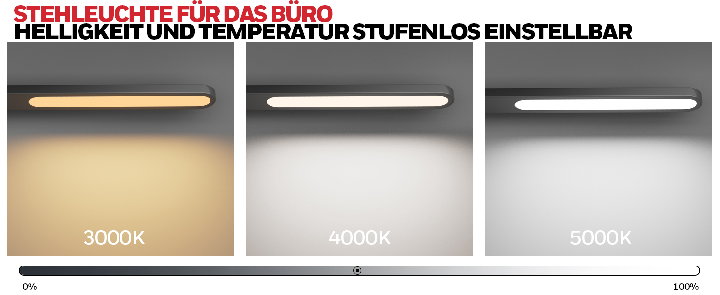 LED торшер Honeywell F4 Sunturalux™ з регулюванням яскравості, гнучкий гніздовий кріплення, сучасний дизайн для комфортного читання у вітальні, спальні, офісі (чорний)