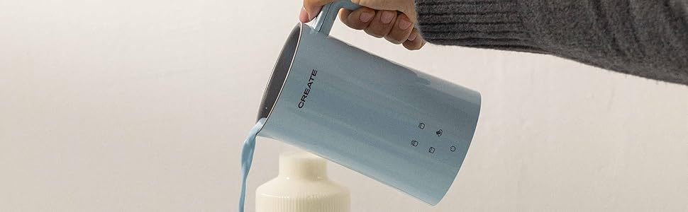 Електричний спінювач молока Milkfrother: сенсорний екран, 4 програми, 350 мл, гарячий/холодний, 400W