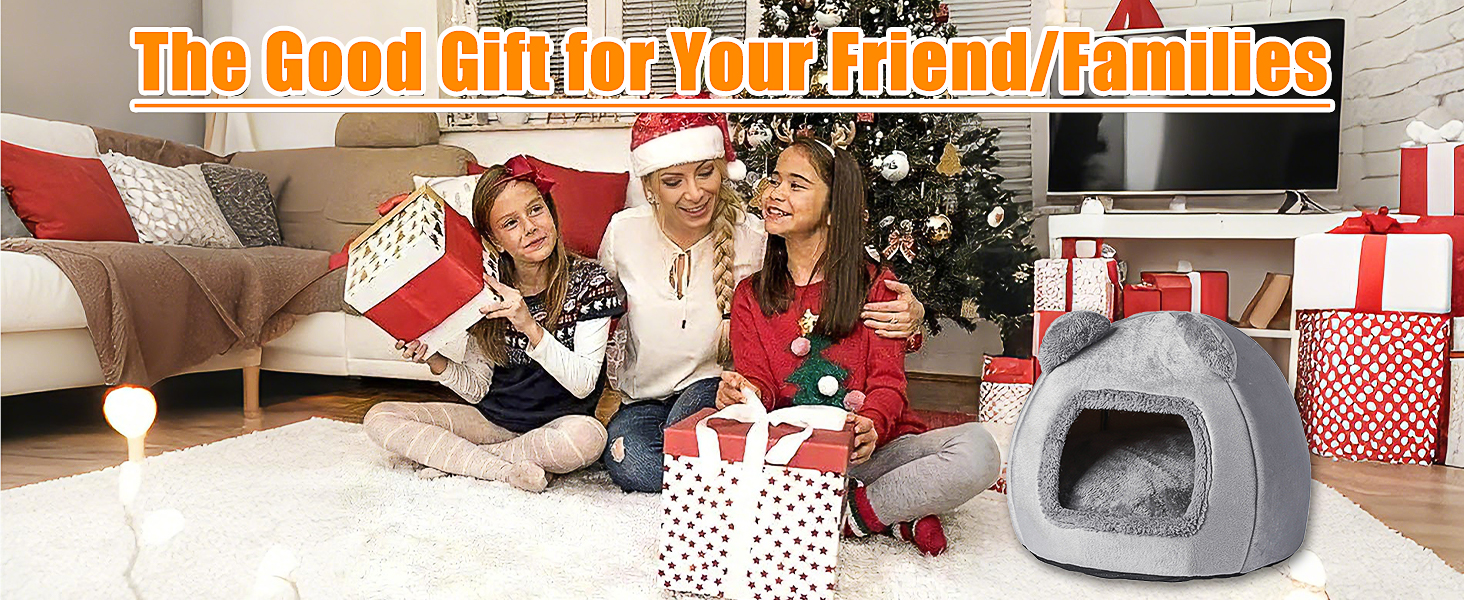 Кігтеточка-будиночок для котів, 40 см, сірий. М'яке ліжко з антиковзким дном та знімним матрацом. Підходить для котів та собак вагою до 5 кг.