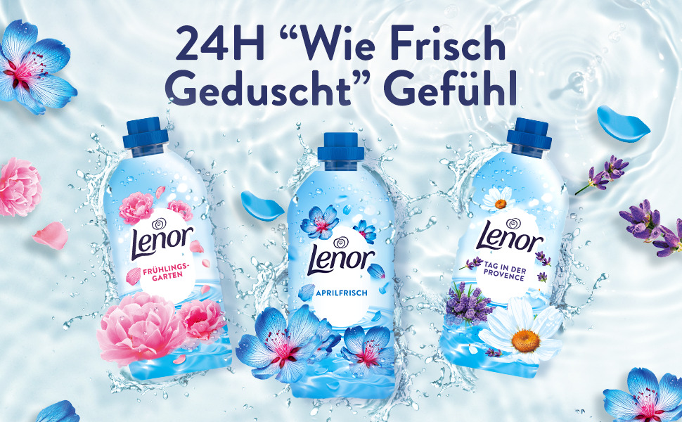 Кондиціонер для білизни Lenor Aprilfrisch, набір 12 шт по 38 прань, аромат Весняна свіжість