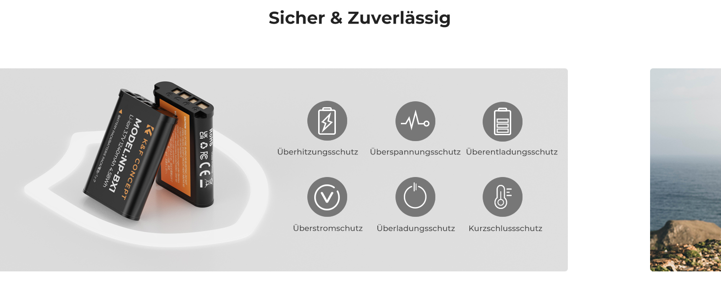 Запасний акумулятор K&F CONCEPT NP-BX1 (2 шт.) з LCD-зарядним пристроєм для Sony RX100/ HX50/ WX350/ RX1R/ HX90/ RX100M7/M6/M5/PJ410/AS30 та інших камер Sony. Сумісний з оригінальним акумулятором та зарядним пристроєм