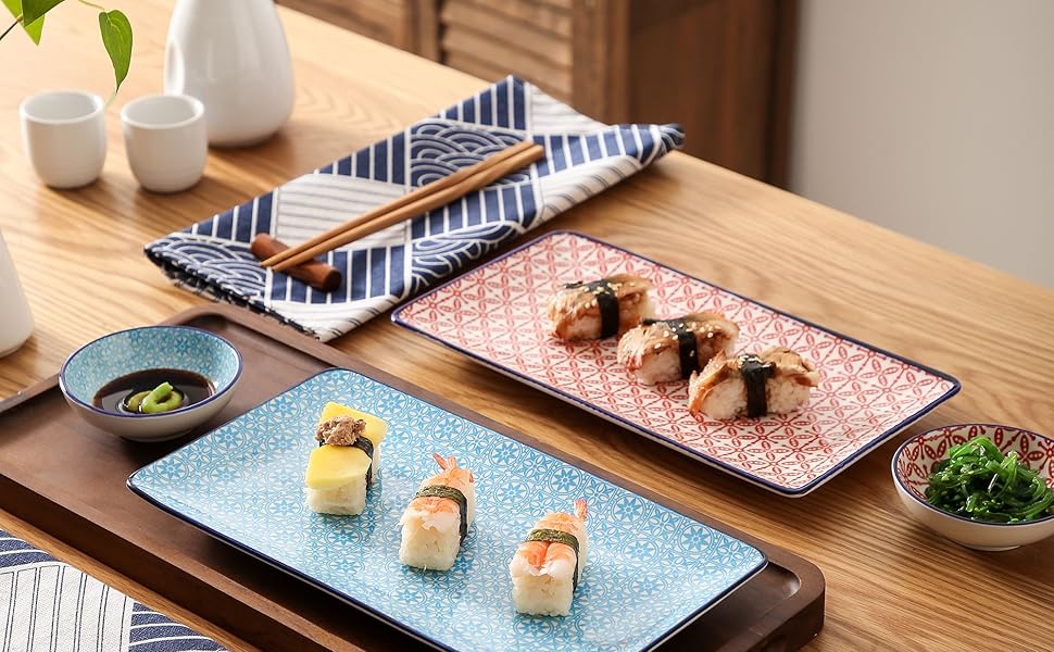 Набір посуду Vancasso HARUKA Sushi Set для суші (2 персони), порцеляна, Японія