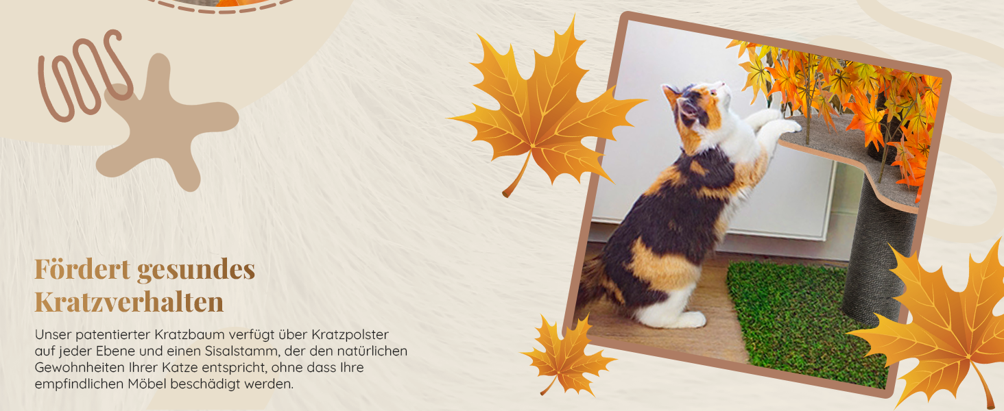 Дерево для котів Kratzbaum Natur - багатоярусне, з висувними елементами, 160 см, безпечні матеріали, патентована міцність