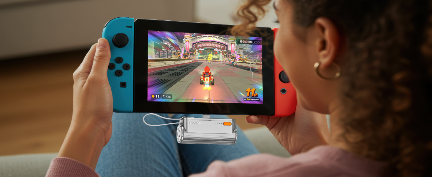 Power Bank SHARGE Flow Mini 2 22.5W: Компактний павербанк з інтегрованим кабелем для iPhone та Galaxy