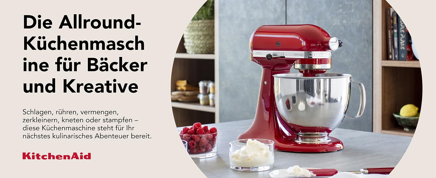 Кухонна машина KitchenAid Artisan з чашею 4,7 л, колір Milchshake