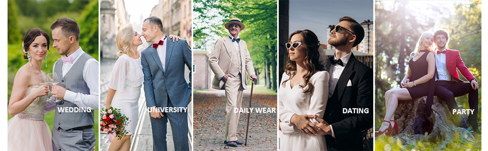 Шовковий крават-метелик DiBanGu з нагрудником та краватковою шпилькою. Комплект для вечірки, весілля, прому. Темно-фіолетовий колір