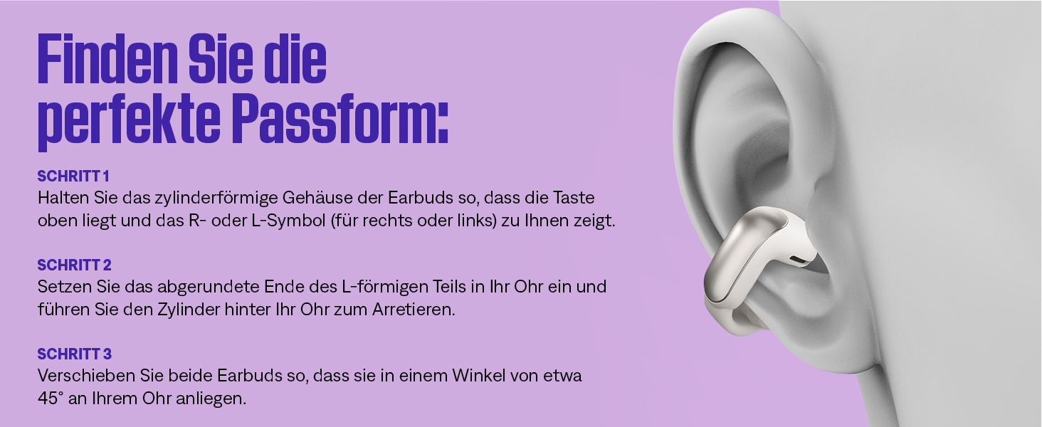Навушники Bose Ultra Open Earbuds: бездротові, відкриті, з технологією OpenAudio, білий (Rauchweiß)