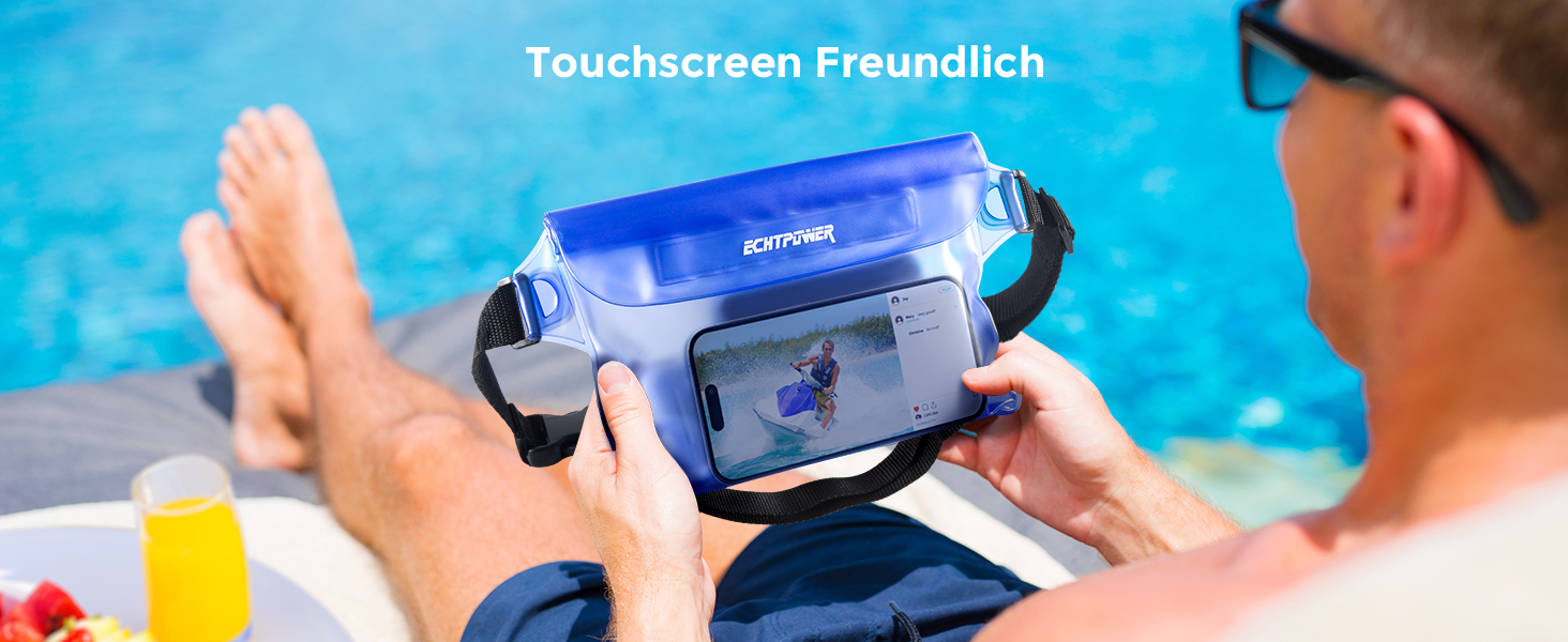 Накидка для шиї ECHTPower WPD-wasserdicht: водонепроникна, чорно-синя, унісекс