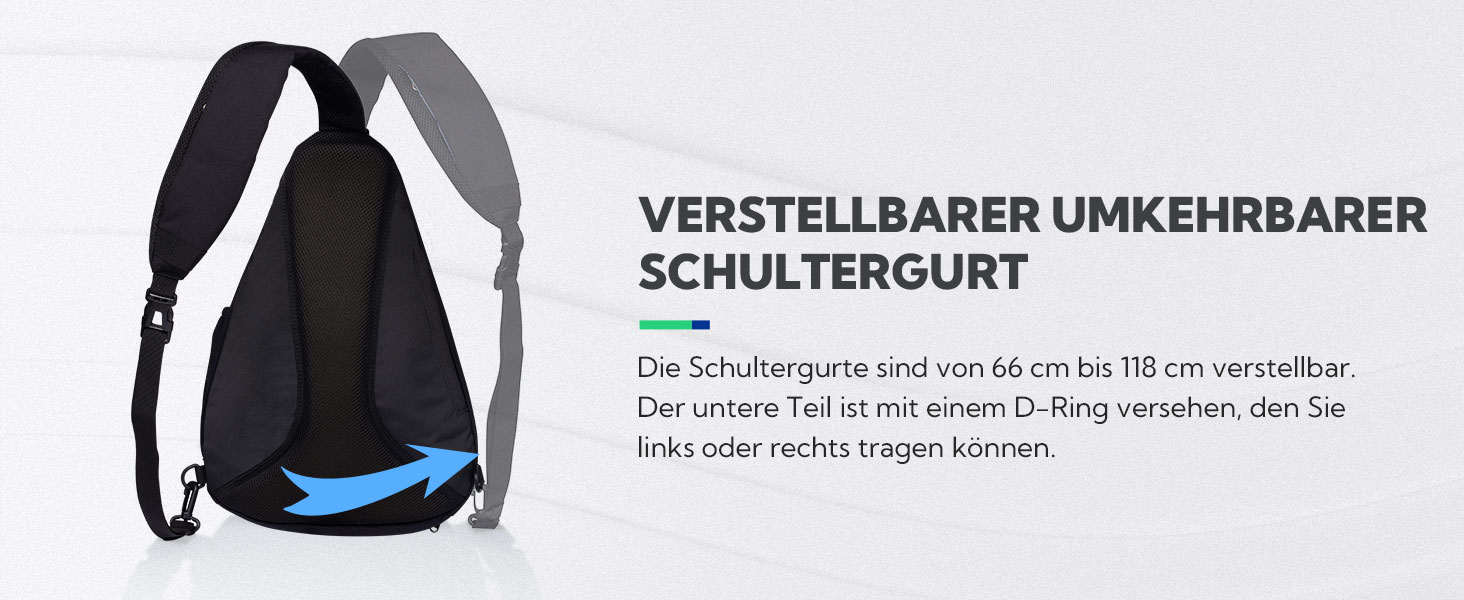 Сумка через плече Waterfly - спортивна, для туризму, велопоходів, подорожей (Pfauenblau)