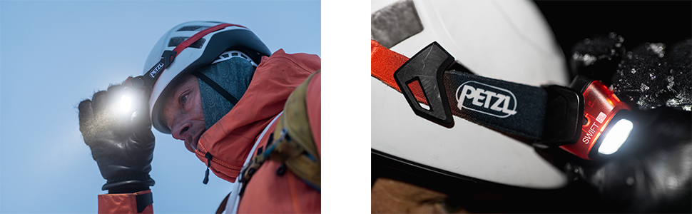 Налобний ліхтар PETZL Swift RL E095BB01, 900 люмен, акумуляторний