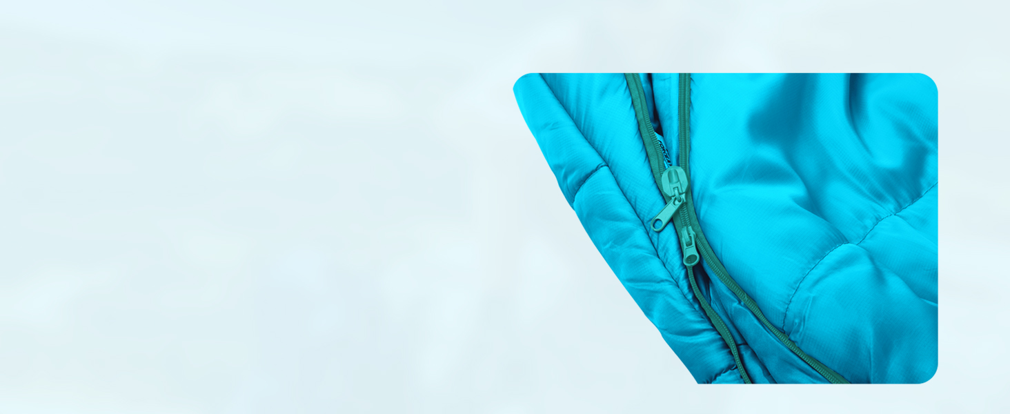 Сплячий мішок Forceatt -10°C~15°C, 4 сезони, для дорослих, водонепроникний, ультралегкий, для кемпінгу, подорожей, туризму та відпочинку. -10°C, синій