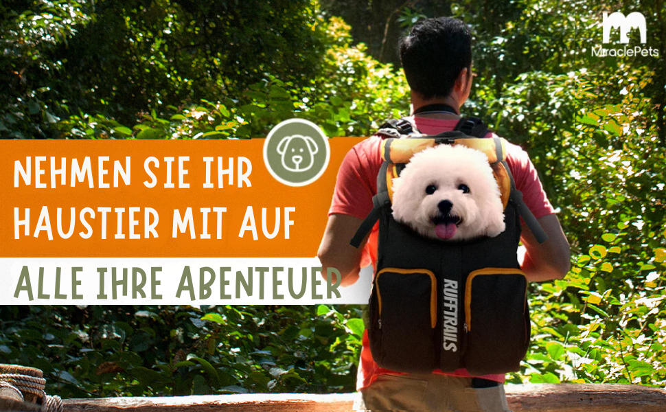 Рюкзак для собак Miracle Pets Rufftrails - зручний та надійний