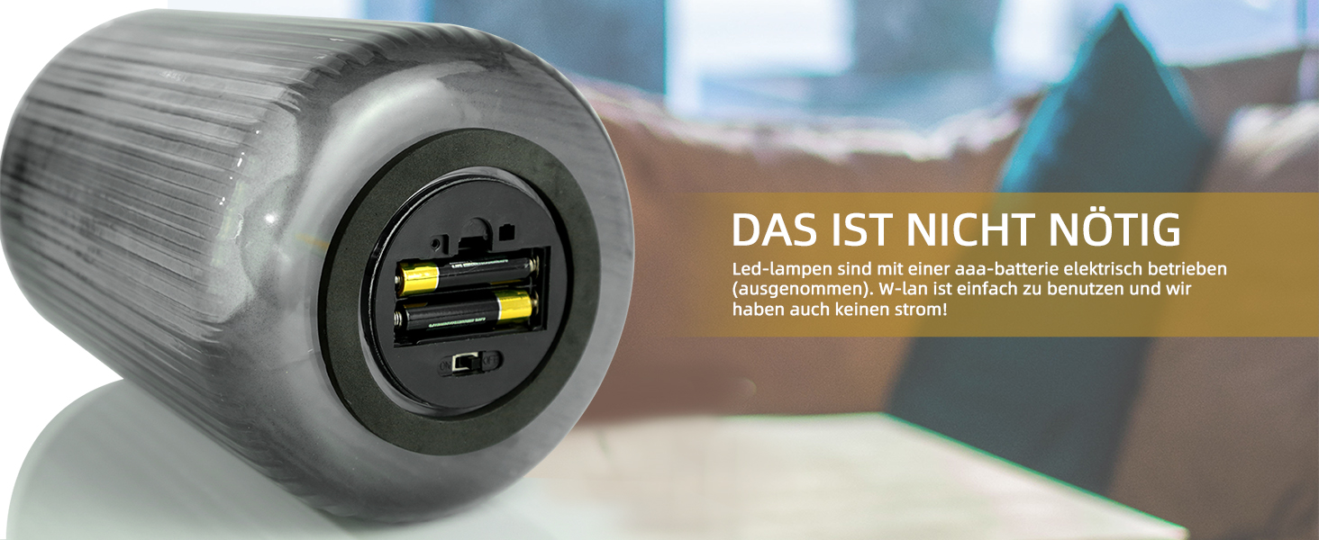 Бездротова настільна лампа з таймером, вінтажний дизайн, акумуляторна LED лампа для дому та вулиці, сірий колір, розмір L