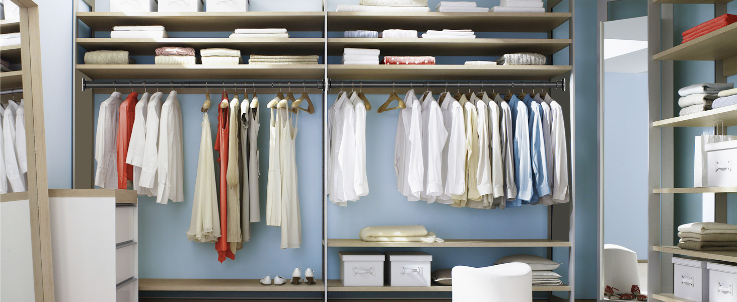 Штанга для душу без свердління, штанга для ванни, нержавіюча сталь, телескопічна, 70-195 см, чорна