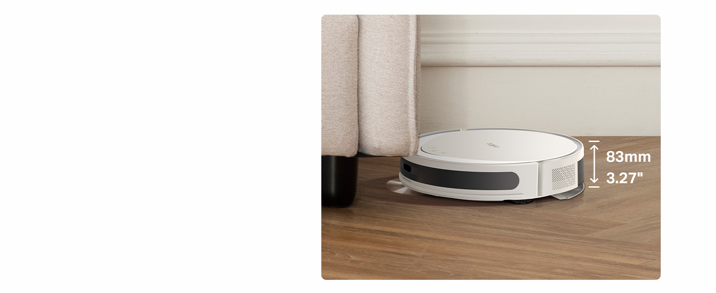 Робот-пилосос Tapo RV20 Max Plus з функцією миття та автоматичною станцією самостійного очищення, 5300Pa, 83 мм, сумісний з Alexa & Google Assistant, білий