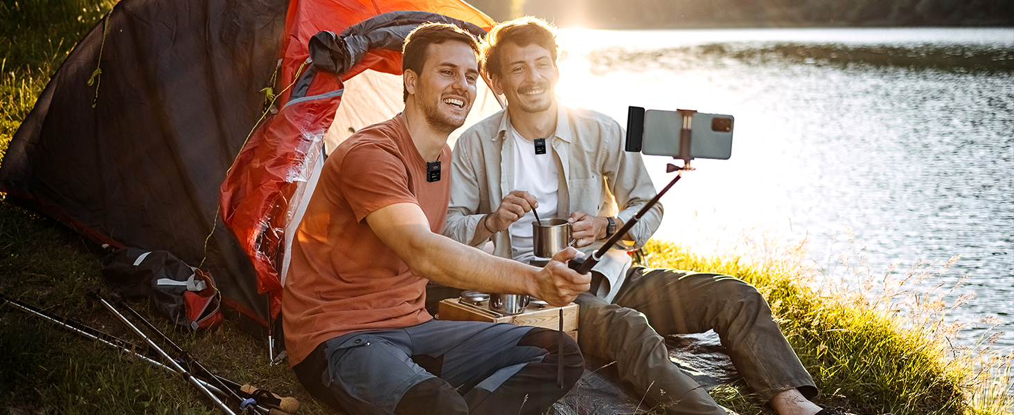 COMICA BoomX-DUC2: Бездротовий мікрофон для смартфона та ноутбука (USB-C) - ідеальний для влогів, подкастів та стрімінгу