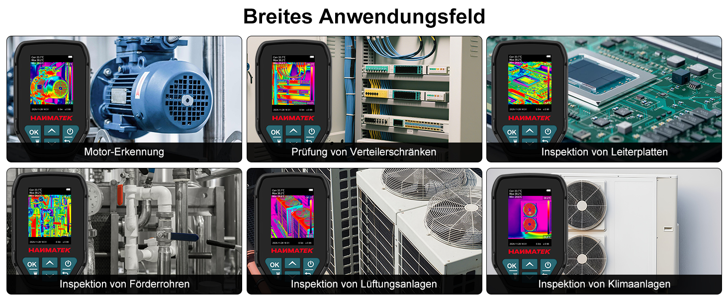 Тепловізор HANMATEK Ti240 для виявлення температурних аномалій та полювання: роздільна здатність 240x240, діапазон температур -68°F до +752°F, акумулятор