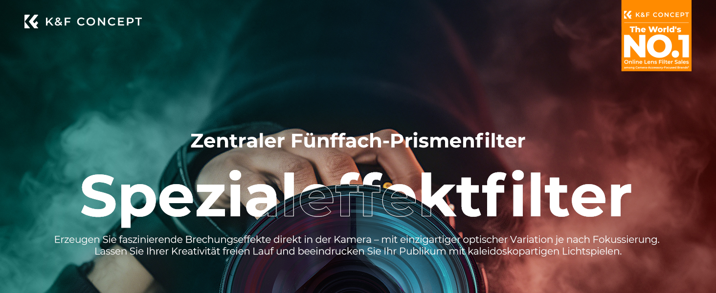 Фільтр для камери K&F Concept 82мм Kaleidoskop з призматичним ефектом (Nano-B серія)