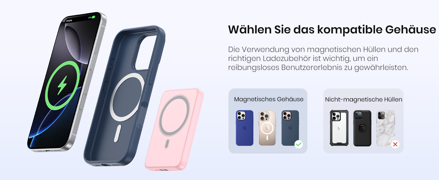 Power Bank A ADDTOP 10000mAh з PD 20W, USB-C, бездротова зарядка та LED дисплеєм (Рожевий)