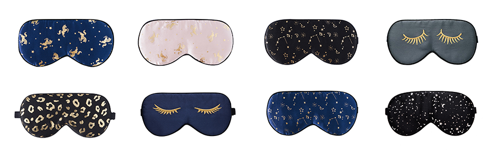 Шовкова маска для сну Townssilk, 100% шовк, регульовані стрічки, комфортна, м'яка, Goldenstar, 1 шт.