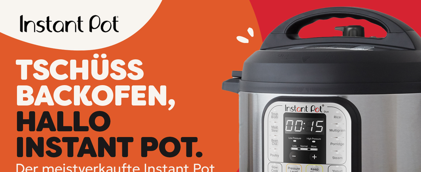 Instant Pot Duo: Мультиварка 7-в-1, 5.7 л, нержавіюча сталь. Мультикухня для приготування супів, рису, йогурту та іншого.