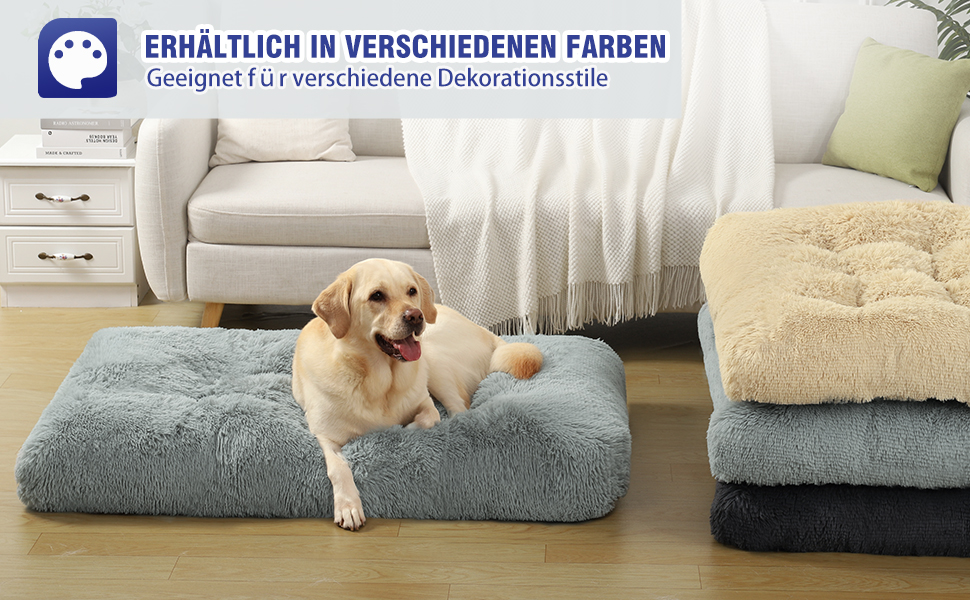 Килимок для собак великих та середніх порід KSIIA, 90x60 см, з неслизьким дном, дихаючий, сірий, 111x81x9 см