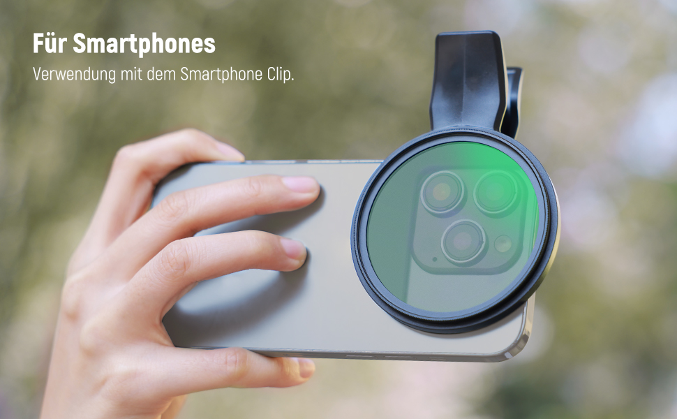 NEEWER 67mm Кліп-он CPL фільтр для смартфонів: поляризаційний фільтр для об'єктивів, фотозйомка, сумісний з Samsung Galaxy S25 Ultra, Google Pixel, Huawei, Xiaomi, iPhone