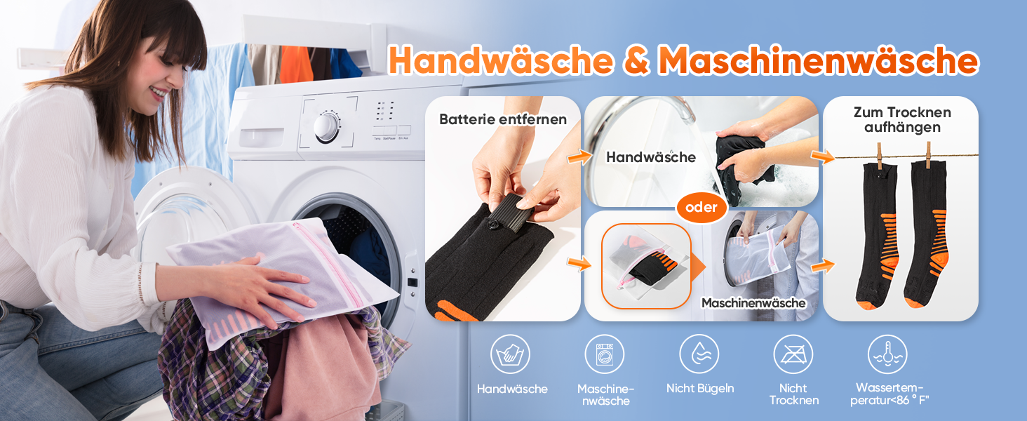 Гріючі шкарпетки з керуванням через додаток, 5000mAh, 5V, 3 режими нагріву, 360° нагрів, для жінок та чоловіків, для катання на лижах та полювання, середнього розміру