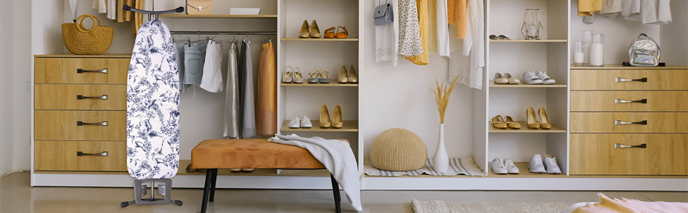 Чохол для прасувальної дошки Umiin, 115 x 35 см, бавовняний верх, 6 мм повстяна підкладка, принт 'Квіти та птахи'